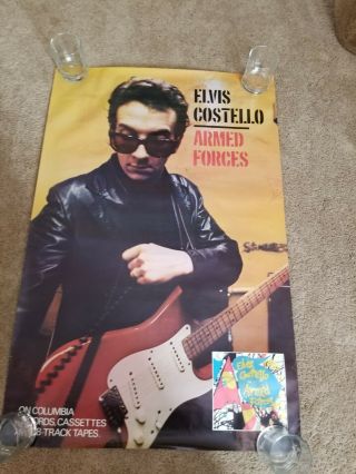 Elvis Costello Armed Forces Columbia Records 24 " X 37 " Poster