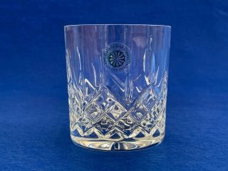 Galway Irish Cut Crystal Longford Whisky Glass - With Labels - More Available