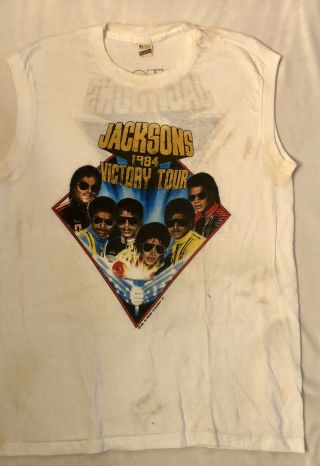 Jacksons W/ Michael Jackson True Vintage Concert Tour Shirt 1984 Victory Tour