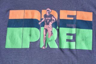 Vintage Shirt 1980 Nike Steve Prefontaine Memorial Run Runners Purple