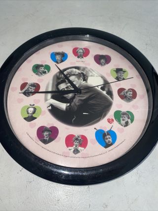 I Love Lucy Wall Clock Hearts Design,  Lucille Ball,  Desi Arnaz