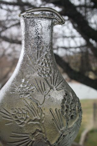 Vintage Tiara Glass Ponderosa Pine Wine/water Carafe Decanter