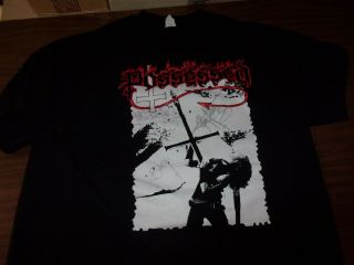 Possessed Death Metal Band Concert Tee - Shirt With 3 Band Autographs Rare
