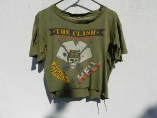 The Clash 1984 Out Of Control Concert T Shirt Remnants