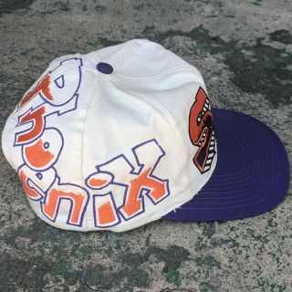 Vintage Phoenix Suns Graffiti Snapback Hat 90s NBA Drew Pearson Twill Cap 3
