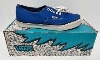 Vintage Vans Shoes Made In Usa Nib Mens 7 Royal Blue