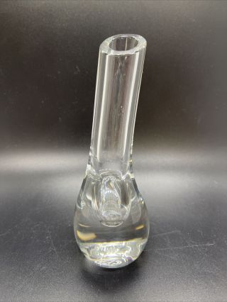 Vintage Baccarat France Crystal Albane Teardrop Bud Vase 7 Inches Tall