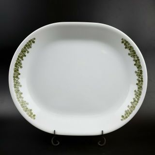 Corelle Vtg Spring Blossom 12 " Oval Tray Plate Meat Serving Platter Crazy Daisy