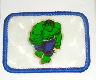 Vintage Marvel Hulk Puffy Prism Reflector Sticker Patch Tv Avenger Fight Bixby