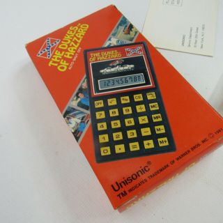 The Dukes of Hazzard Vintage Calculator 1981 Box Unisonic Still 2