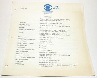 Gunsmoke (1955 - 1975) - Pr Material,  Workprint Frame