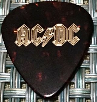 Ac/dc 2015 Rock Or Bust Tour Guitar Pick Steve Young Custom Concert Stage Pick