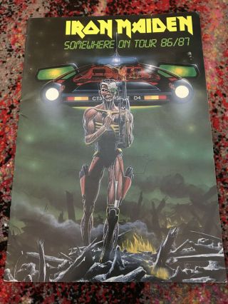 Iron Maiden Somewhere In Time 1986/87 Tour Book - Great Shape