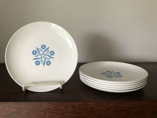 Vintage 6 Corning Ware Centura Cornflower Blue 6 5/8” Plates