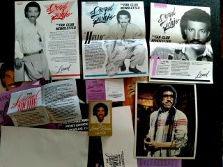 Lionel Ritchie Fan Club Memorabilia Vintage 1980 