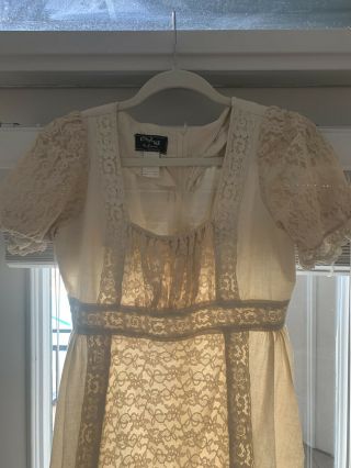 Vintage 1970s Gunne Sax Dress Size 13 - - Juliet Dress - - Maxi - - Romantic