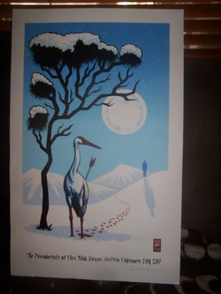 The Decemberists Silk Screened Poster - 2007 Poster By Justin Hampton - Vienna