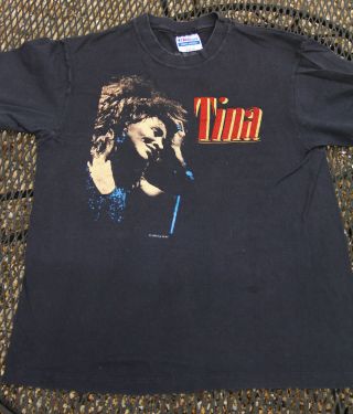 Vintage Tina Turner 1985 Private Dancer Tour Concert T Shirt Sz M Retro Music