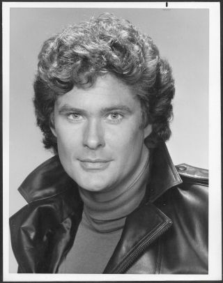David Hasselhoff Knight Rider 1982 Nbc Tv Promo Portrait Photo