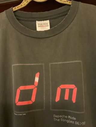Depeche Mode Singles Tour 1998 Vintage T - Shirt 2