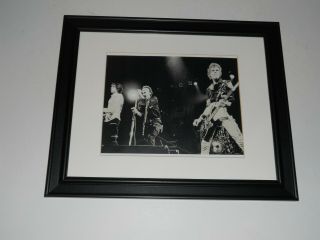 Framed The Clash 1979 On Stage Joe Strummer,  Mick Jones,  Paul Simonon 14 " X17 "