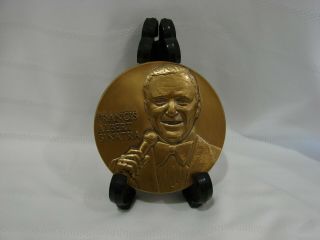 Frank Sinatra 1981 Round Bronze Medal Medallion By Caesar Rufo