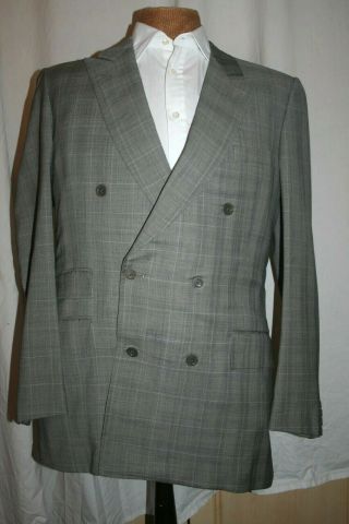 Turnbull & Asser,  100s Wool,  Prince Of Wales Check,  42l V.