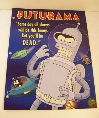 2003 Futurama Volume 3 Dvd Promo Trade Print Ad Fox Marketing Bender