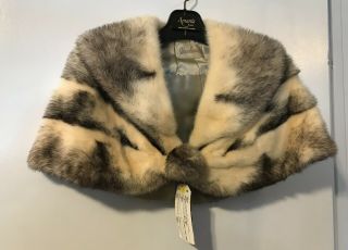 Vintage Woodwards Cross Mink Fur Stole Coat Jacket Wrap