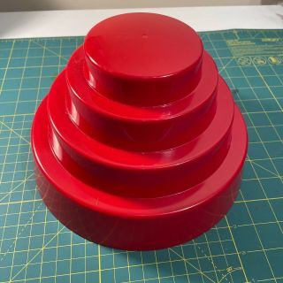 Devo Red Energy Dome Hat Helmet (wave,  Plastic,  Whip It)