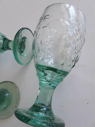 4VTG LIBBEY GLASS GOBLETS ORCHARD FRUIT 7 