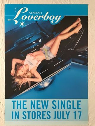 Mariah Carey 2001 Promo Poster Loverboy Glitter