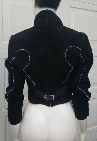 Vintage Michael Hoban North Beach Leather Western Cropped Jacket Sz 5/6