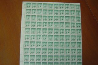 China 1949 Half Sheet Of 100 Stamps Of Dr Sun Yat - Sen No Gum