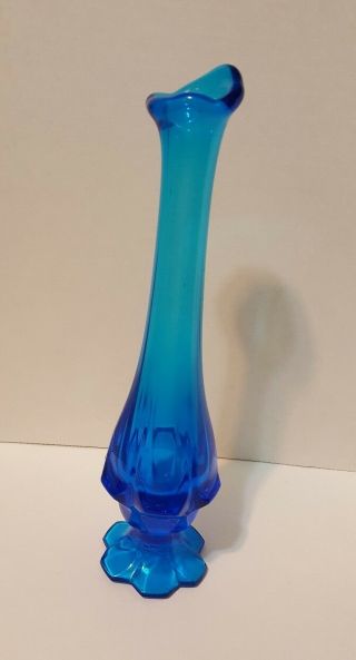 Vintage Cobalt Blue 1972 Fenton Hobnail Bud Vase Great Color
