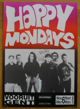 Happy Mondays Concert Poster 
