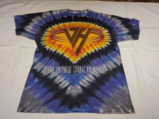 Vintage 1991 Van Halen Large For Unlawful Carnal Knowledge Tie Dye Shirt Brockum