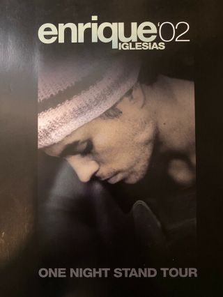 Enrique Iglesias One Night Stand Concert Tour Book Program