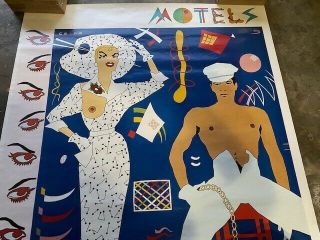 The Motels - Careful Promo Poster - Deadstock - Wave - X - The Bangles