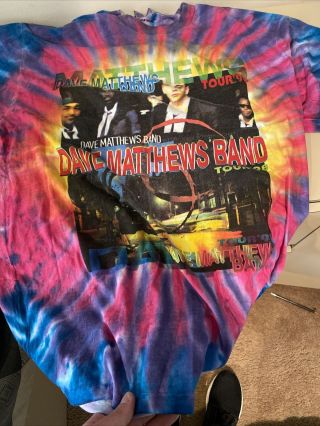 Dave Matthews Band Rare 1998 Tie Dye T Shirt Xl
