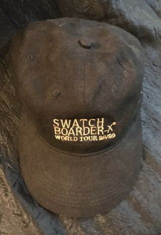 Vintage Swatch Watch Baseball Style Advertising Cap / Hat Border X Never Worn