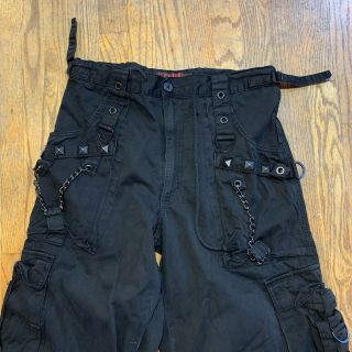 vintage tripp nyc bondage cyber punk cargo pants shorts size M 2