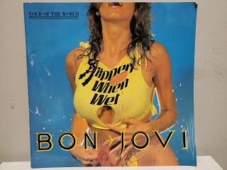 Bon Jovi 1986 " Tour Of The World " Concert Book W/ Tickets,  Fan Club Photos
