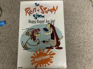 Ren And Stimpy Tv Show - Happy Happy Joy Joy Poster - 21”x32”,  Vintage