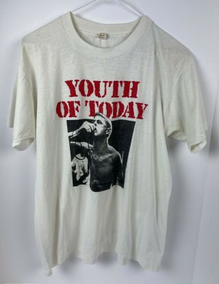 Youth Of Today - T - Shirt - - Screen Stars L - Vintage Nyhc