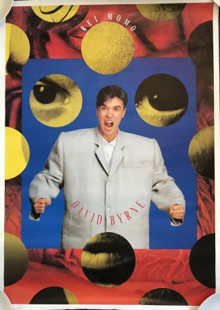 David Byrne - Rei Momo Poster.  1989.  Talking Heads.  Vintage.  Rare.