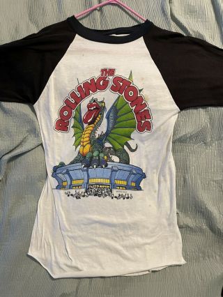 Vintage Rolling Stones 1981 Tour T - Shirt Rare