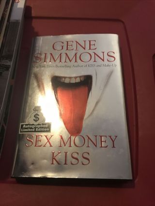 Sex Money Kiss Gene Simmons Autographed Book Rare Rock & Roll