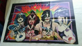 Kiss Vintage Aucoin Poster,  22x33 " 1980 Victor Stabin.