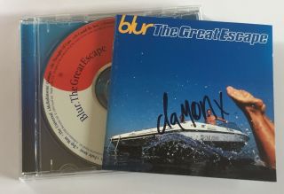 Blur : The Great Escape 1995 Cd Album (signed Autographed) By Damon Albarn